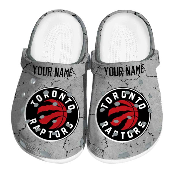 custom toronto raptors cracked texture clog best selling