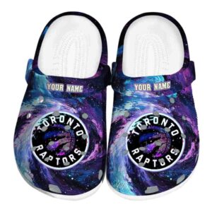 custom toronto raptors galaxy swirl clog best selling