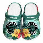 custom toronto raptors tropical vibes clog best selling