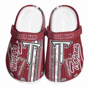 custom troy trojans contrasting stripes clog best selling