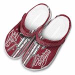 custom troy trojans contrasting stripes clog best selling