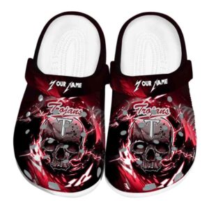 custom troy trojans gothic skull clog best selling