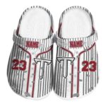 custom troy trojans pinstripe pattern clog best selling