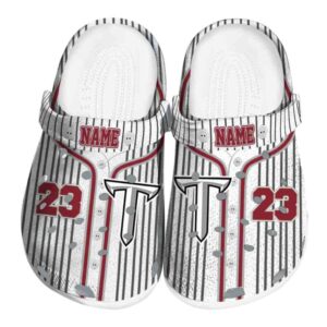 custom troy trojans pinstripe pattern clog best selling