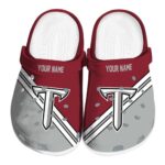 custom troy trojans striped accents clog best selling