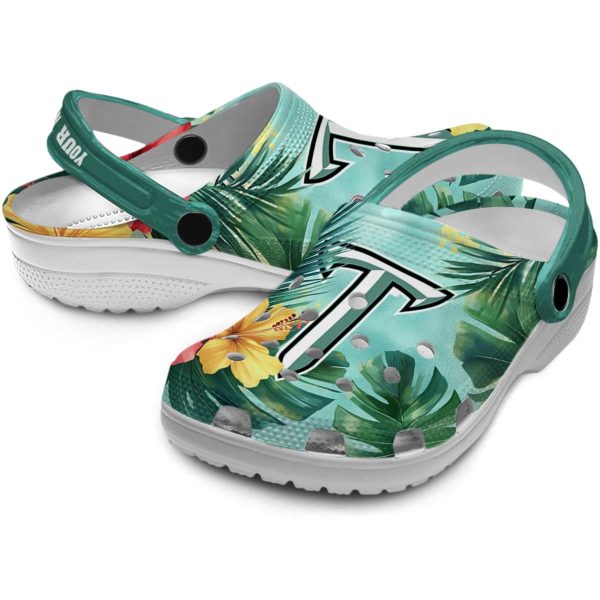custom troy trojans tropical vibes clog high quality