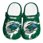 custom tulane green wave splash motif background clog best selling
