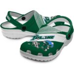 custom tulane green wave vibrant dual tone clog best selling