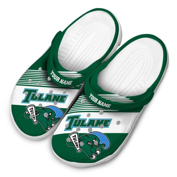 custom tulane green wave vibrant dual tone clog latest model