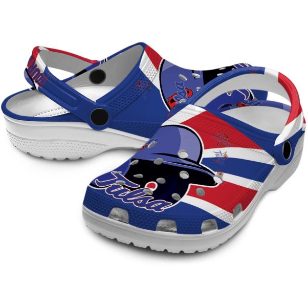 custom tulsa golden hurricane baseball helmet clog high quality