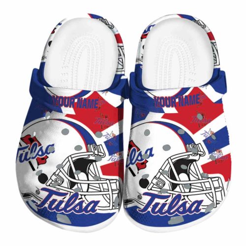 custom tulsa golden hurricane football helmet clog best selling