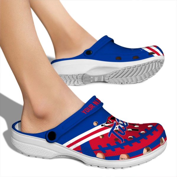 custom tulsa golden hurricane football motif clog fashion forward