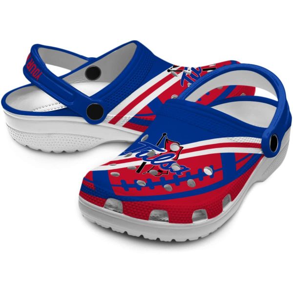 custom tulsa golden hurricane football motif clog high quality