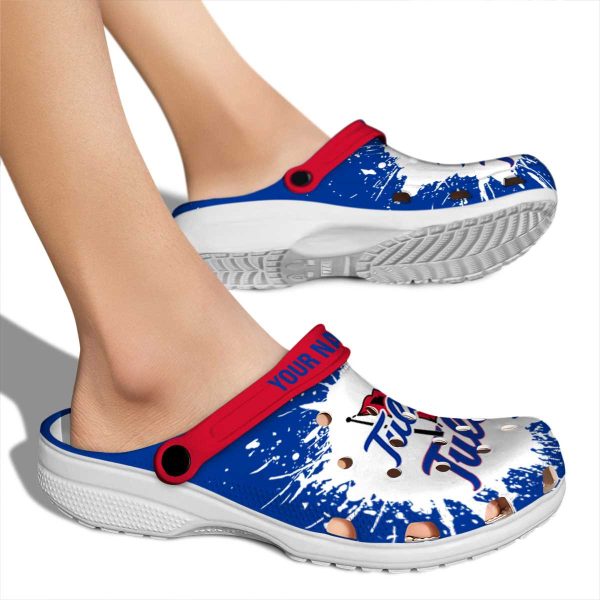 custom tulsa golden hurricane splash art clog fashion forward