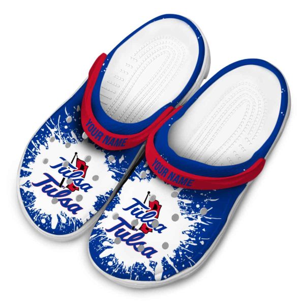 custom tulsa golden hurricane splash art clog latest model