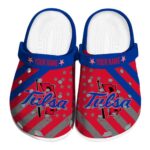 custom tulsa golden hurricane star spangled graphic clog best selling