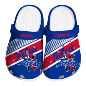 custom tulsa golden hurricane vibrant dual tone clog best selling