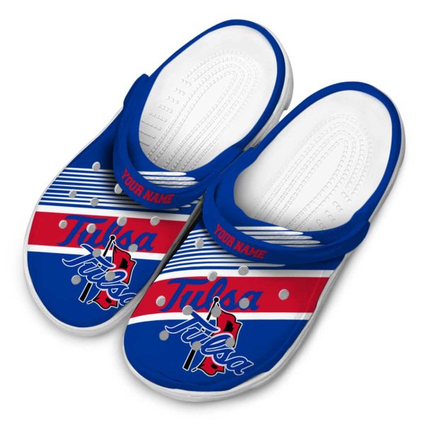 custom tulsa golden hurricane vibrant dual tone clog latest model