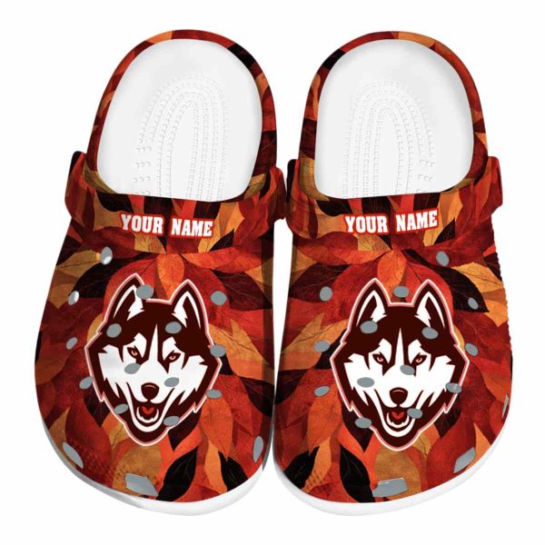 custom uconn huskies autumn leaves clog best selling