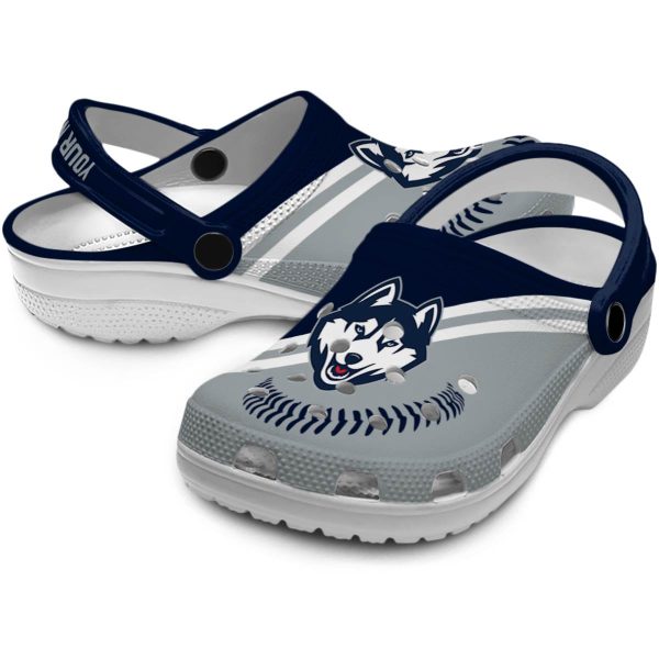 custom uconn huskies baseball motif clog high quality