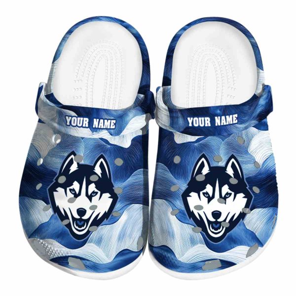 custom uconn huskies ocean waves clog best selling