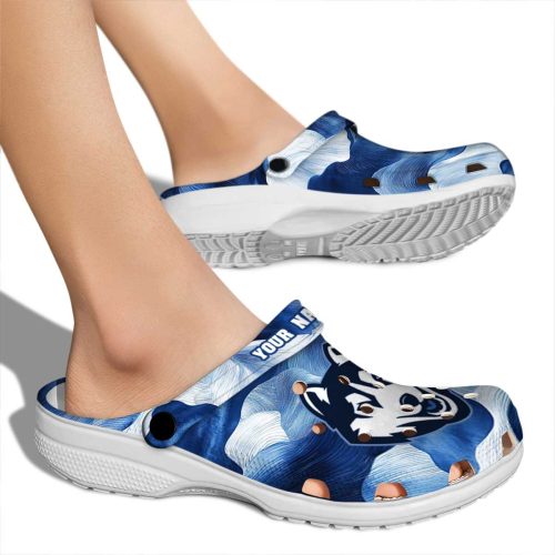 custom uconn huskies ocean waves clog fashion forward