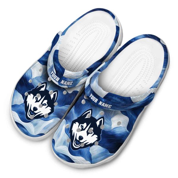custom uconn huskies ocean waves clog latest model