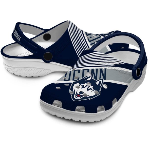 custom uconn huskies vibrant dual tone clog high quality