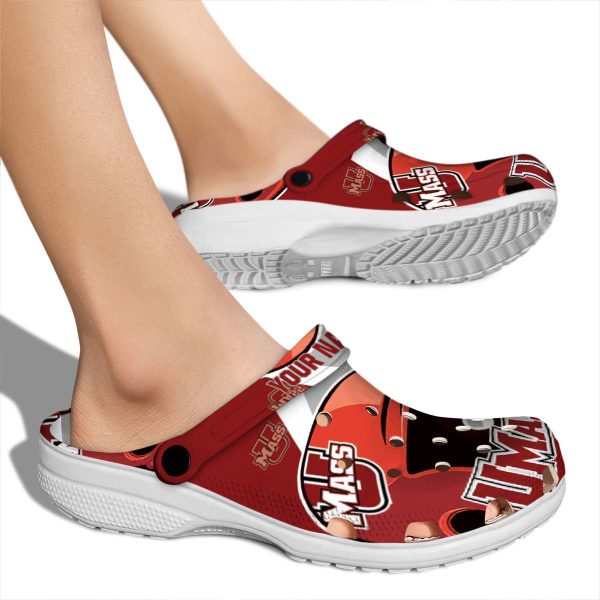 custom umass minutemen baseball helmet clog fashion forward