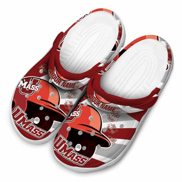 custom umass minutemen baseball helmet clog latest model