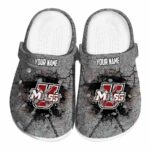 custom umass minutemen cracked ground texture clog best selling