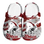 custom umass minutemen football helmet clog best selling