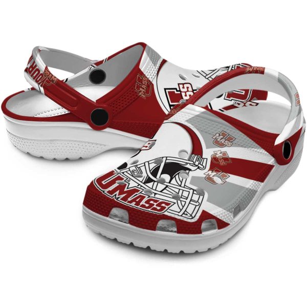 custom umass minutemen football helmet clog high quality