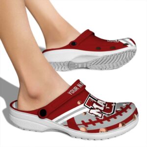 custom umass minutemen football motif clog fashion forward