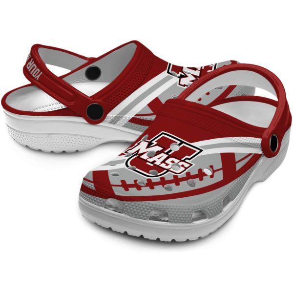 custom umass minutemen football motif clog high quality