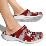 custom umass minutemen paint splatter graphics clog best selling