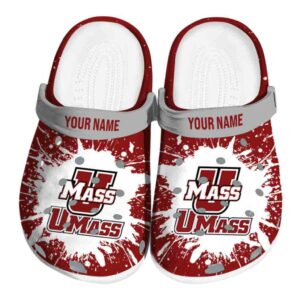 custom umass minutemen splash art clog best selling