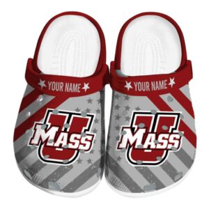 custom umass minutemen star spangled graphic clog best selling