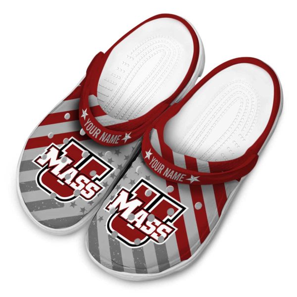 custom umass minutemen star spangled graphic clog latest model