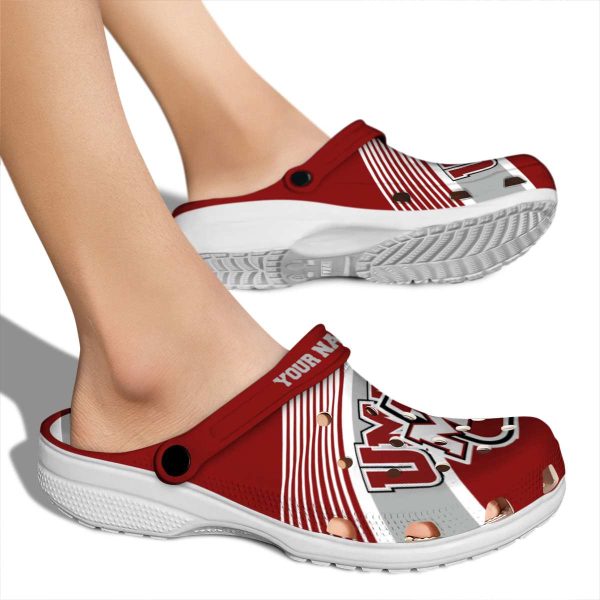 custom umass minutemen vibrant dual tone clog fashion forward