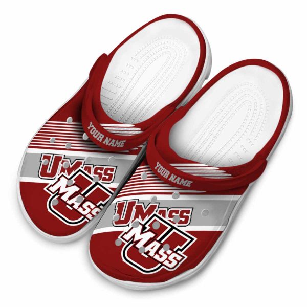 custom umass minutemen vibrant dual tone clog latest model