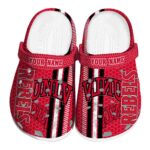 custom unlv rebels contrasting stripes clog best selling