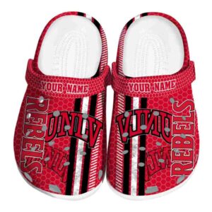 custom unlv rebels contrasting stripes clog best selling