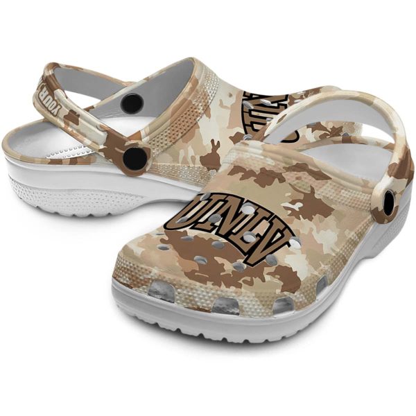 custom unlv rebels desert camo clog high quality