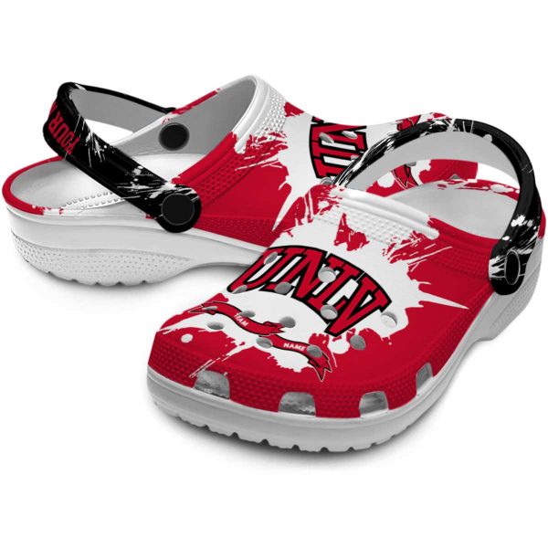 custom unlv rebels splatter pattern clog high quality