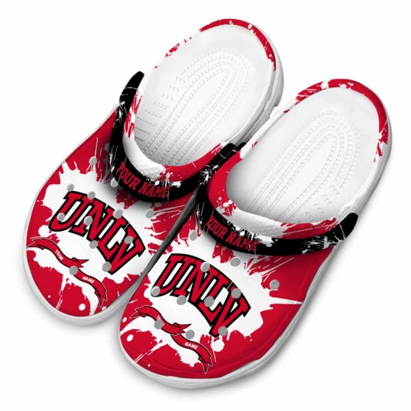 custom unlv rebels splatter pattern clog latest model
