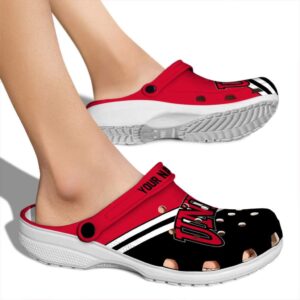 custom unlv rebels striped accents clog fashion forward