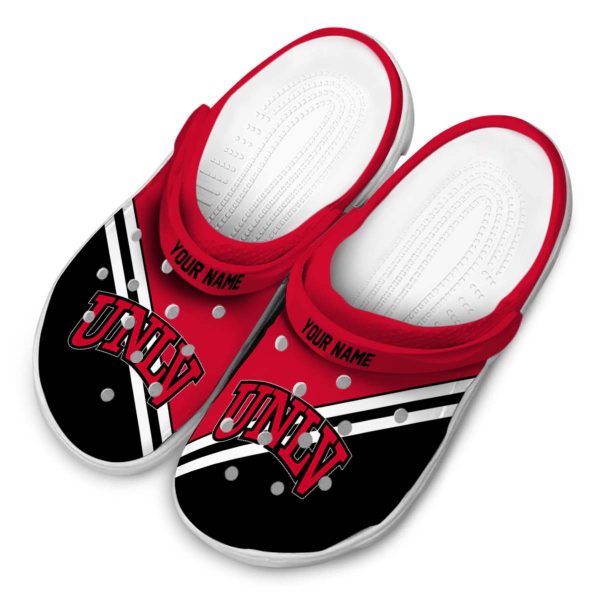 custom unlv rebels striped accents clog latest model