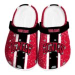 custom unlv rebels vertical stripes clog best selling