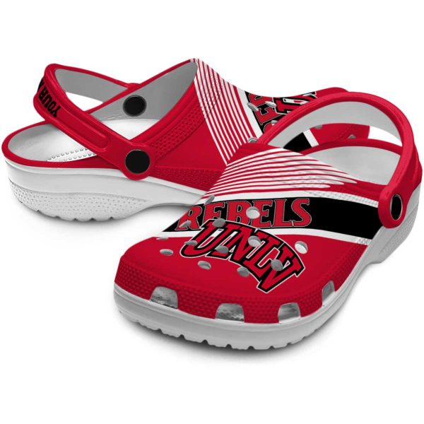 custom unlv rebels vibrant dual tone clog high quality